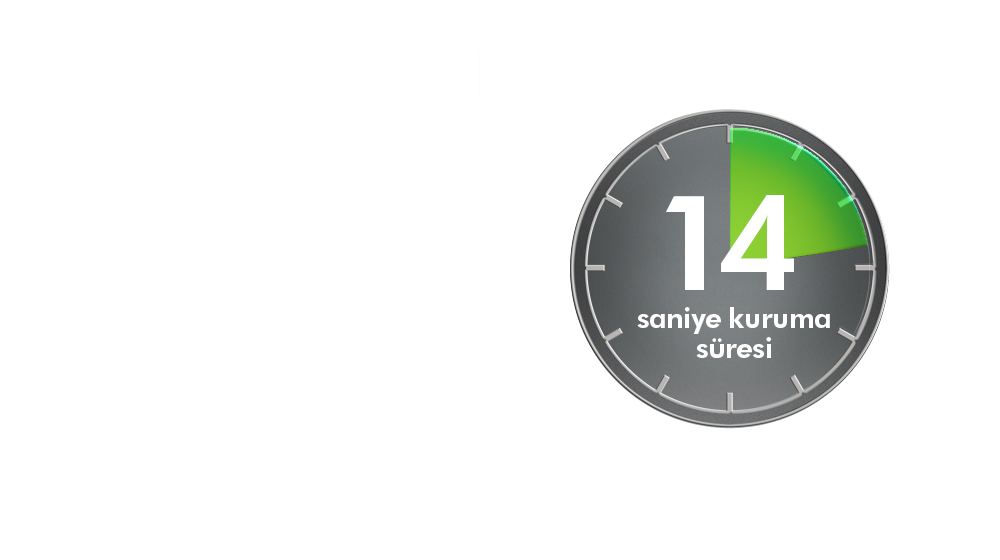 Dyson Airblade dB el kurutma makinesinin 12 saniyelik kurutma süresi